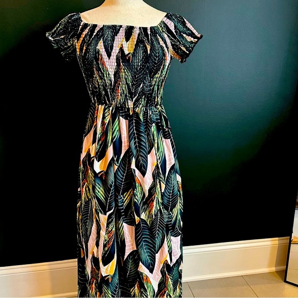 Boho Floral Print Off Shoulder Dress - Perfect for Every Adventure! - Picture 7 of 7